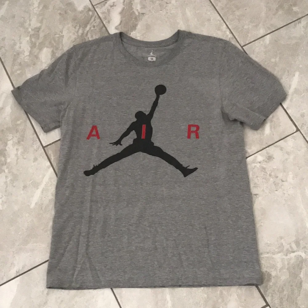 JORDAN Mens Heather Grey Jumpman Tee | M